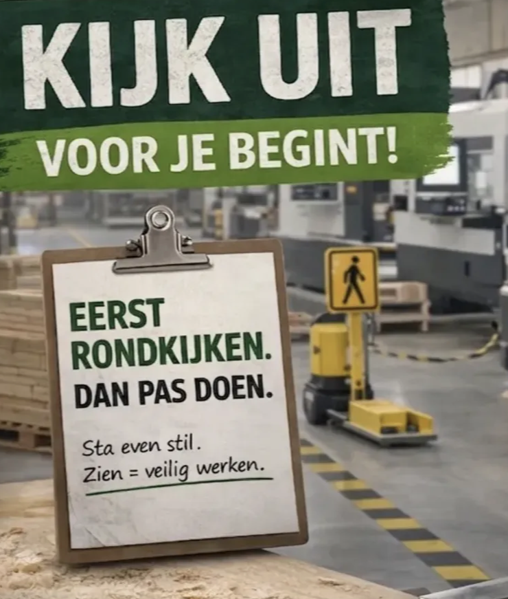 Veiligheid eerst:  Kijk uit voor je begint  